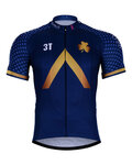 Kurzarm Fahrradtrikot - AQUA BLUE 2018 - Gold/Blau