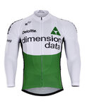 Langarm Fahrradtrikot für den Sommer - D. DATA 2018 SUMMER - Schwarz/Grün/Weiß