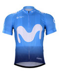 Kurzarm Fahrradtrikot - MOVISTAR 2018 KIDS - Hellblau