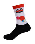 BONAVELO Klassische Fahrradsocken - LOTTO 2018 - Schwarz/Weiß/Rot