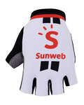 Fingerlose Fahrradhandschuhe - SUNWEB 2018 - Rot/Weiß