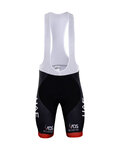 Kurze Fahrradhose mit Trägern - UAE 2018 - Rot/Schwarz