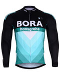 BONAVELO Langarm Fahrradtrikot für den Sommer - BORA 2019 SUMMER - Schwarz/Grün