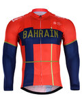 BONAVELO Langarm Fahrradtrikot für den Winter - B. MERIDA 2019 WNT - Rot/Blau