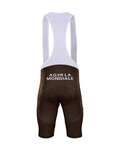 BONAVELO Kurze Fahrradhose mit Trägern - AG2R 2019 - Braun