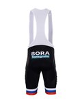 BONAVELO Kurze Fahrradhose mit Trägern - BORA UCI 2019 - Schwarz