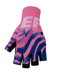 BONAVELO Fingerlose Fahrradhandschuhe - EDUCATION FIRST 2020 - Rosa/Blau