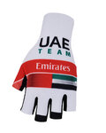 BONAVELO Fingerlose Fahrradhandschuhe - UAE 2020 - Weiß