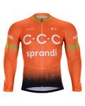 BONAVELO Langarm Fahrradtrikot für den Sommer - CCC 2020 SUMMER - Orange