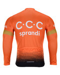 BONAVELO Langarm Fahrradtrikot für den Sommer - CCC 2020 SUMMER - Orange