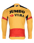 BONAVELO Langarm Fahrradtrikot für den Winter - JUMBO-VISMA 2020 WNT - Gelb