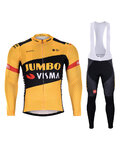BONAVELO Radtrikot und Hose für den Winter - JUMBO-VISMA 2020 WNT - Schwarz/Gelb