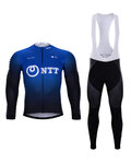 BONAVELO Langarm Radtrikot und Hose - NTT 2020 SUMMER - Blau/Schwarz