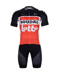 BONAVELO Kurzarm Radtrikot und Shorts - LOTTO SOUDAL 2020 - Weiß/Rot/Schwarz