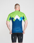 BONAVELO Kurzarm Fahrradtrikot - SLOVENIA - Blau/Grün