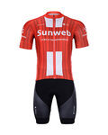 BONAVELO Kurzarm Radtrikot und Shorts - SUNWEB 2020 - Schwarz/Rot