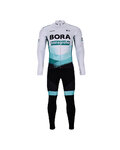 BONAVELO Radtrikot und Hose für den Winter - BORA 2021 WINTER - Grün/Schwarz/Weiß