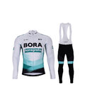 BONAVELO Radtrikot und Hose für den Winter - BORA 2021 WINTER - Grün/Schwarz/Weiß