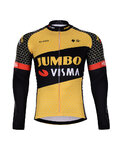 BONAVELO Radtrikot und Hose für den Winter - JUMBO-VISMA 2021 WNT - Gelb/Schwarz