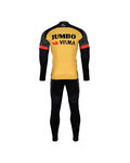BONAVELO Radtrikot und Hose für den Winter - JUMBO-VISMA 2021 WNT - Gelb/Schwarz
