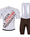 BONAVELO Kurzarm Radtrikot und Shorts - AG2R CITROËN 2022  - Blau/Weiß/Braun