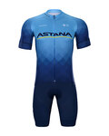 BONAVELO Kurzarm Radtrikot und Shorts - ASTANA 2021 - Blau