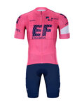 BONAVELO Kurzarm Radtrikot und Shorts - EDUCATION-NIPPO 2021 - Rosa/Blau