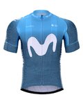 BONAVELO Kurzarm Radtrikot und Shorts - MOVISTAR 2021 - Weiß/Blau