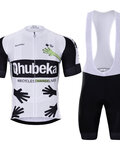 BONAVELO Kurzarm Radtrikot und Shorts - QHUBEKA ASSOS 2021 - Hellgrün/Weiß