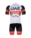 BONAVELO Kurzarm Radtrikot und Shorts - UAE 2021 - Weiß/Schwarz