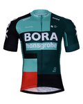 BONAVELO Kurzarm Radtrikot und Shorts - BORA 2022 - Rot/Schwarz/Grün
