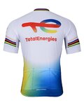 BONAVELO Kurzarm Radtrikot und Shorts - TOTAL ENERGIES 2024 - Schwarz/Gelb/Weiß/Blau