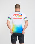 BONAVELO Kurzarm Fahrradtrikot - TOTAL ENERGIES 2024 - Weiß/Gelb/Rot/Blau