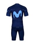 BONAVELO Kurzarm Radtrikot und Shorts - MOVISTAR 2022 - Blau/Weiß