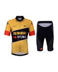 BONAVELO Kurzarm Radtrikot und Shorts - JUMBO-VISMA 2022  - Gelb/Schwarz