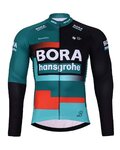 BONAVELO Langarm Fahrradtrikot für den Winter - BORA 2024 WINTER - Rot/Grün/Schwarz/Weiß