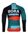 BONAVELO Langarm Fahrradtrikot für den Winter - BORA 2024 WINTER - Rot/Grün/Schwarz/Weiß