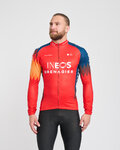 BONAVELO Langarm Fahrradtrikot für den Winter - INEOS 2025 WINTER - Rot/Blau