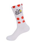 BONAVELO Klassische Fahrradsocken - TOUR DE FRANCE 2025 - Weiß/Rot