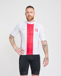 BONAVELO Kurzarm Fahrradtrikot - POLAND I. - Weiß/Rot