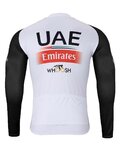 BONAVELO Radtrikot und Hose für den Winter - UAE 2024 WINTER - Schwarz/Weiß/Rot