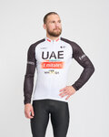 BONAVELO Langarm Fahrradtrikot für den Winter - UAE 2024 WINTER - Weiß/Rot/Schwarz