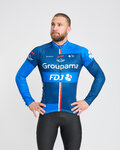 BONAVELO Langarm Fahrradtrikot für den Winter - FDJ 2025 WINTER - Blau/Schwarz