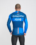 BONAVELO Langarm Fahrradtrikot für den Winter - FDJ 2025 WINTER - Blau/Schwarz
