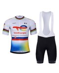 BONAVELO Kurzarm Radtrikot und Shorts - TOTAL ENERGIES 2024 - Schwarz/Gelb/Weiß/Blau