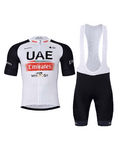 BONAVELO Kurzarm Radtrikot und Shorts - UAE 2023 - Schwarz/Weiß