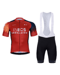 BONAVELO Kurzarm Radtrikot und Shorts - INEOS GRENADIERS '25 - Rot/Schwarz