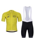 BONAVELO Kurzarm Radtrikot und Shorts - TOUR DE FRANCE 2025 - Schwarz/Gelb