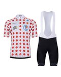 BONAVELO Kurzarm Radtrikot und Shorts - TOUR DE FRANCE 2025 - Schwarz/Weiß/Rot