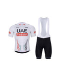 BONAVELO Kurzarm Radtrikot und Shorts - UAE 2024 - Schwarz/Weiß